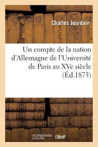 Un compte de la nation d'Allemagne de l'Université de Paris au XVe siècle