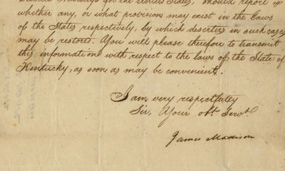 James Madison Carries Out Thomas Jefferson’s Policy to Mollify Britain