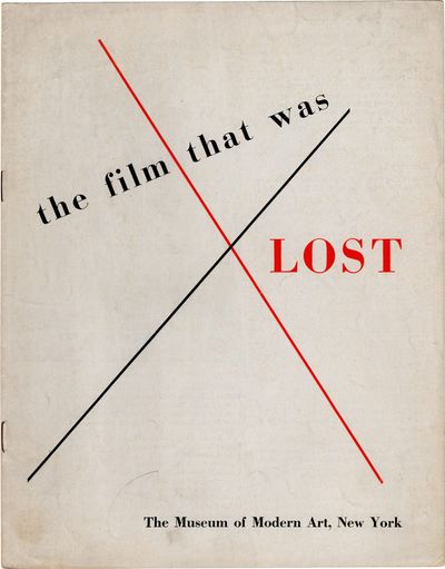 The Film That Was Lost (First Edition)