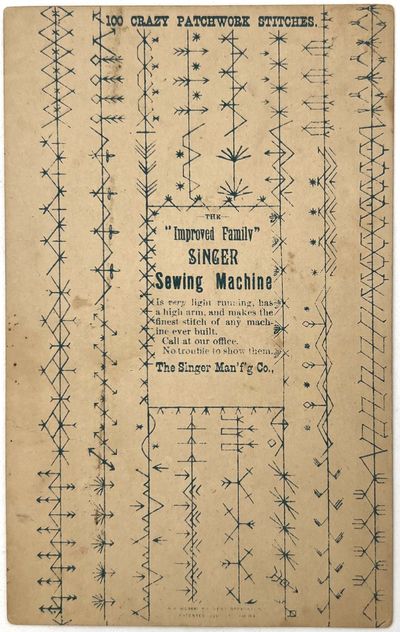 The Improved Family Singer Sewing Machine" Advertising Card