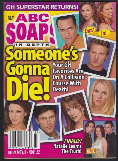 ABC SOAPS IN DEPTH MAGAZINE NOVEMBER 22, 2005
