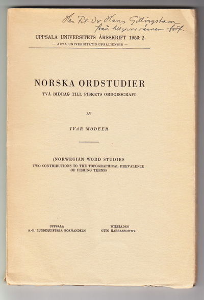 Norska ordstudier. Två bidrag till fiskets…