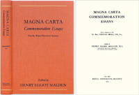 Magna Carta Commemoration Essays. With a Prefaceby the Rt. Hon..