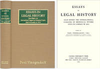 Essays in Legal History before the International Congress of.. by (editor) Sir Paul - Hardcover - 2004 - from The Lawbook Exchange Ltd (SKU: 36538)