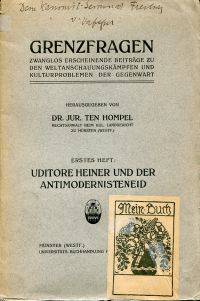 Uditore Heiner und der Antimodernisteneid.