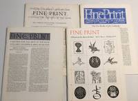 Fine Print : A Review For The Arts of The Book (1979 Quarterly Set) Vol 5,  Nos 1 - 4 by Kirshenbaum, Sandra - 1979