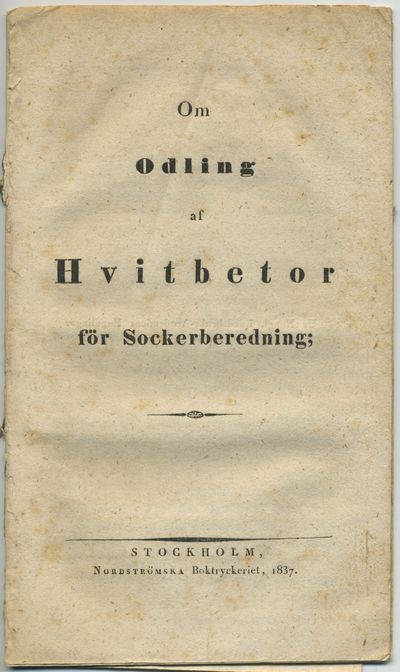 Om odling af hvitbetor för sockerberedning.