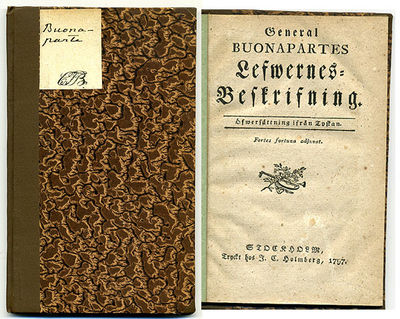 General Buonapartes lefwernes-beskrifning.…