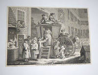 The Stage Coach, or the Country Inn Yard. Original etching. 18th Century Impression.