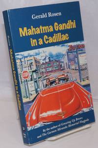 image of Mahatma Gandhi in a Cadillac