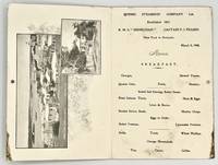 [MENU] [POSTCARD] R. M. S. "BERMUDIAN" BREAKFAST Menu