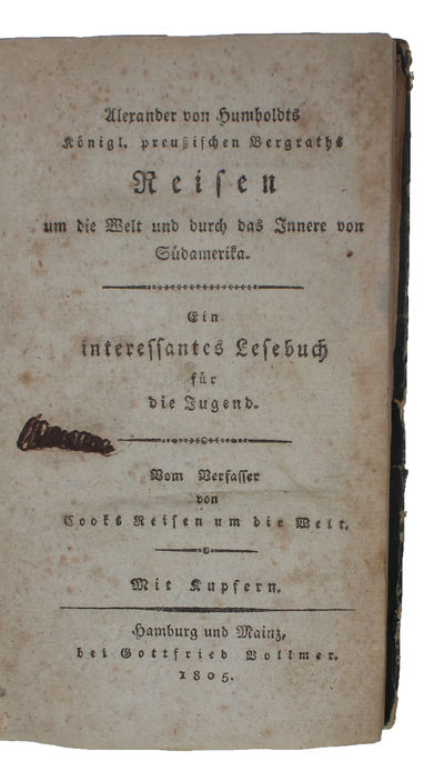 Reisen um die Welt und durch das Innere von Südamerika. Ein interessantes Lesebuch für die Jugend. Mit Kupfern. 1.-4. Bd. (von 6 ?). (photo 3)