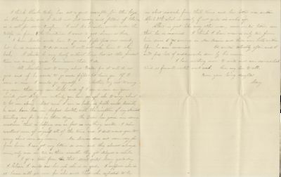 1861 Letter from Mary Frances Green...; (photo 1)