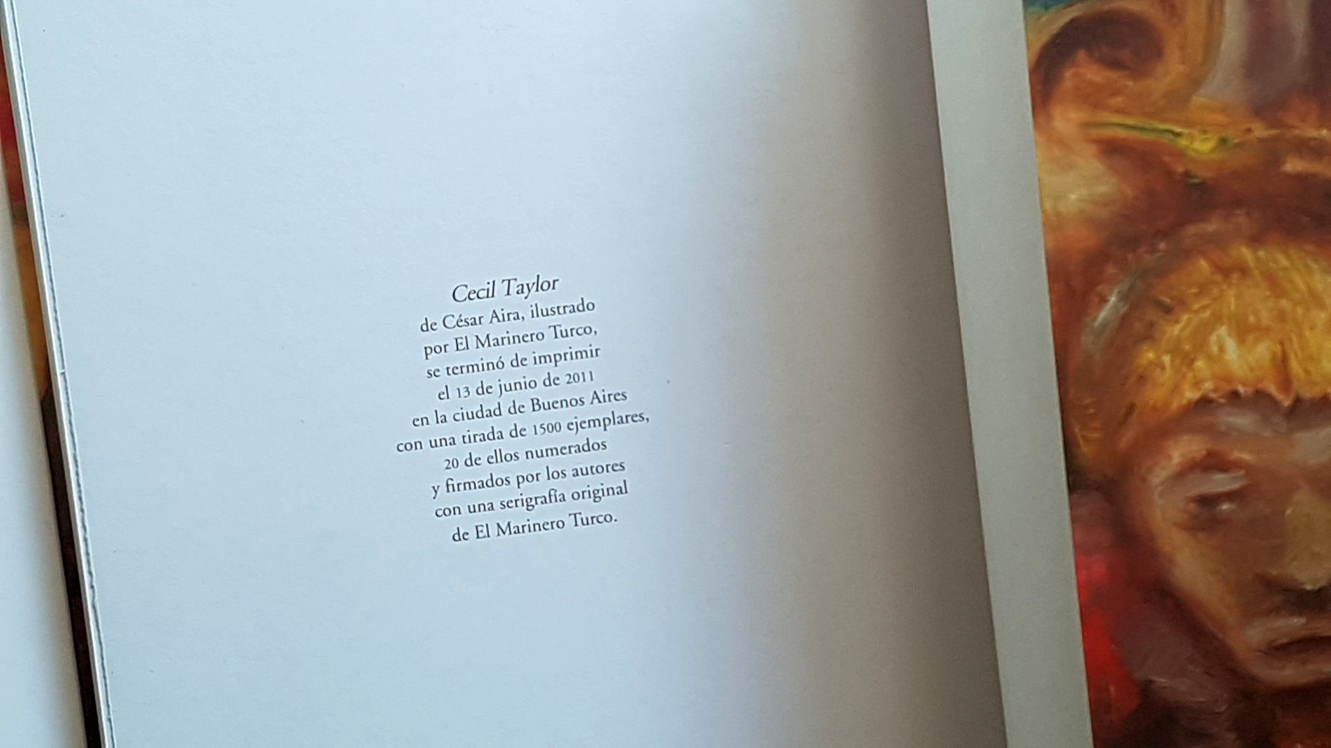 BIBLIO Cecil Taylor by César Aira, El Marinero turco rústica