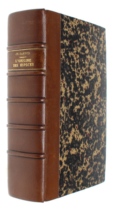 De L'Origine des Espèces ou des Lois du Progrès chez les Étres organisés par Ch. Darwin. Traduit en francais sur le troisieme Édition avec l'autorisation de l'Auteur par Mlle Clémence-Auguste Royer. Avec une Preface et des Notes du Traducteur. - [FIRST FRENCH EDITION OF THE "ORIGIN"] (photo 4)