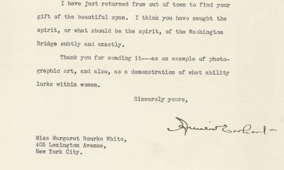 Amelia Earhart Writes Trailblazing Photographer and Journalist Margaret Bourke White on the “demonstration of what ability lurks within women”