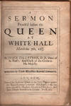A sermon preach'd before the Queen at White-Hall, March the 7th, 1689/90.
