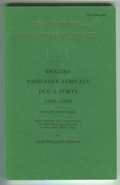 Swedish passenger arrivals in U.S. ports…