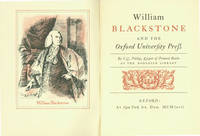 William Blackstone and the Reform of the Oxford University Press in the Eighteenth Century. First...