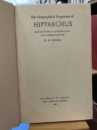 The geographical fragments of Hipparchus (University of London classical studies)