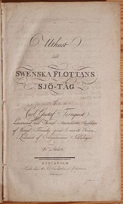 Utkast till swenska flottans sjö-tåg.