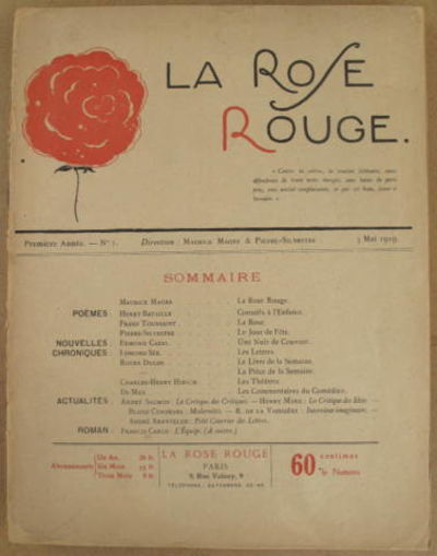 La Rose Rouge. No 1 - 16. 1919.