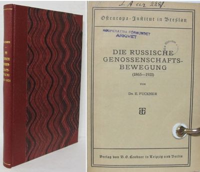 Die russische Genossenschaftsbewegung (1865-1921).
