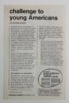 Challenge to Young Americans [caption title]