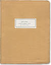 Lion's Pride (Original treatment script for an unproduced film)