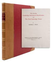 image of The Earlier Cambridge Stationers and Bookbinders and the First Cambridge Printer