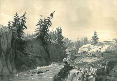 Scieries de Braadstad, près Lund (Norvége).