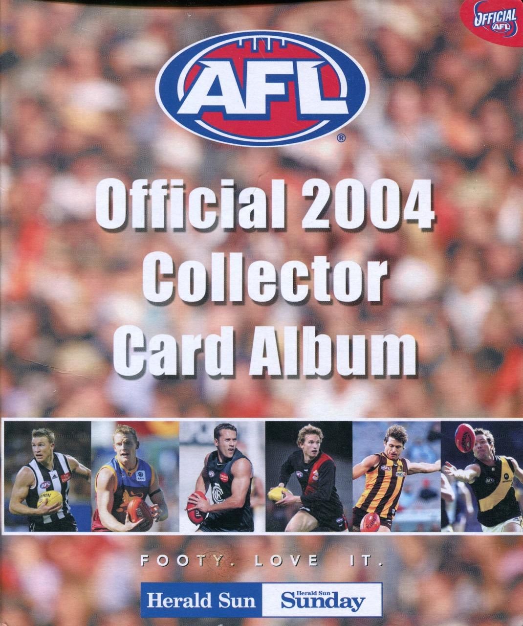 Official 2004 AFL collector card album. by Australian Football League