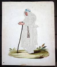 Fine c1820 PinPrick Art Watercolor Embellishments