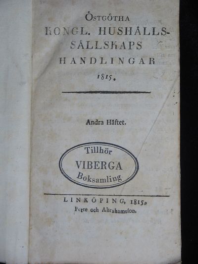 FÖRSÖK TILL BESKRIFNING ÖFVER WÅRDSBERGS SOCKEN I ÖSTERGÖTHLAND. (photo 2)
