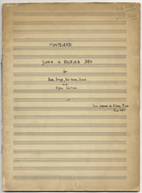 Gloria in Excelsis Deo [Claudio] Monteverdi [arranged] for Brass, Strings, Solo Voices, Chorus and Organ Continuo. Autograph musical manuscript full score. 1947
