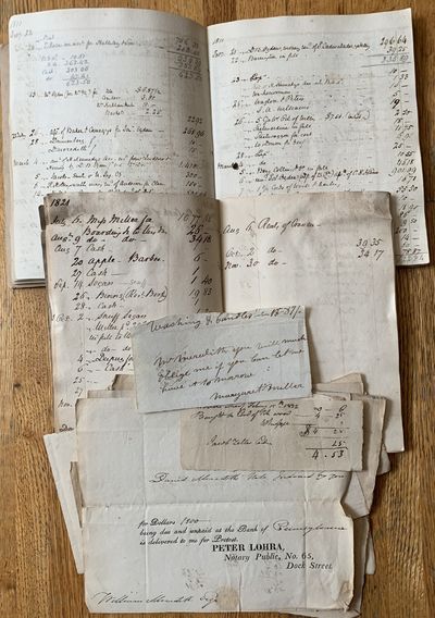 Manuscript Account Books of David Meredith, 1819-1823 and his brother, attorney William Meredith, 1810-1814, father of Secretary of Treasury William Morris Meredith