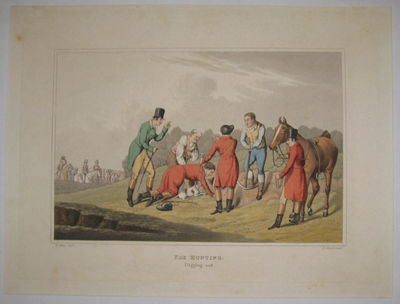 London. unbound. very good. View. Engraving with original hand coloring. Page measures 12