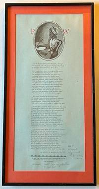 1984 Phillis Wheatley Broadside Commemorating the 200th Anniversary of Her Death