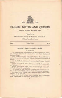 Pilgrim Notes and Queries April 1914, Vol. II No. 4