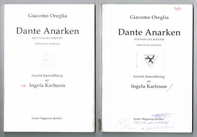 Dante Anarca e i suoi sei maestri. / Dante…