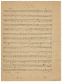 Der traurige Jäger, Op. 75, no. 8. Autograph musical manuscript full score of the complete partsong. Unsigned and undated, but Dresden, 1849