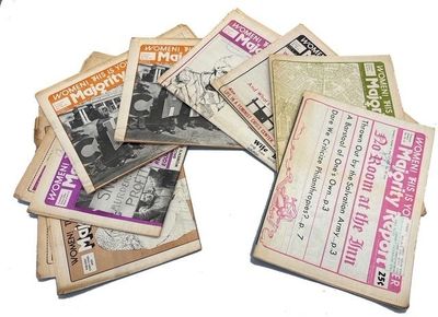 Majority Report. Seven consecutive issues: Vol. V, Nos. 17-23 (December 22, 1975/January 10. 1976 thru March 20-April 3, 1976