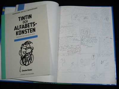 HERGÉS OFULLBORDADE TINTIN OCH ALFABETSKONSTEN. (photo 2)