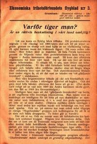 Varför tiger man? Är en rättvis beskattning i…
