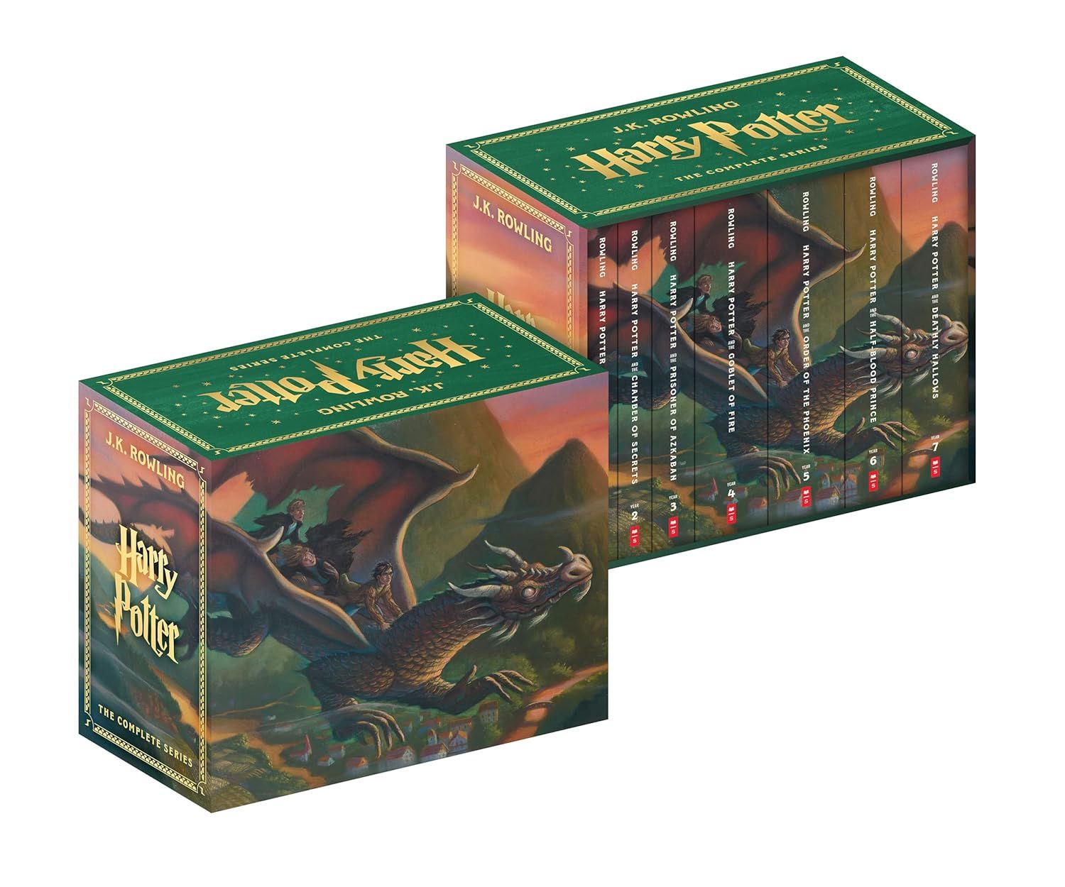 Harry Potter Paperback Box Set (Books 1-7) by J. K. Rowling; Mary