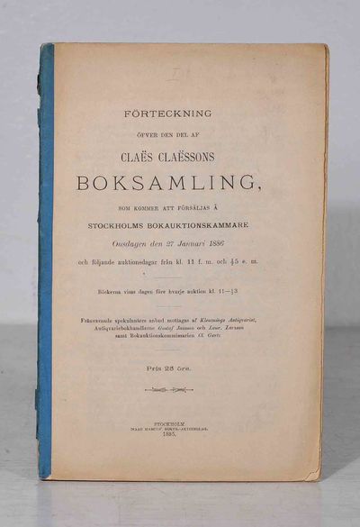 Förteckning öfver den del af Claës Claëssons…
