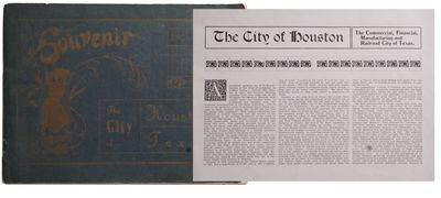 Houston, Tex: N.P./Press of F.M. Berleth, 1902. Good. 9” x 12¼”. Stapled paper wrappers, cover ...