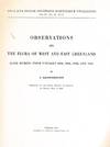 Observations on the Flora of West and East Greenland Made During Four Voyages 1934, 1936, 1938 and 1946. Nova Acta Regiae Scientiarum Upsaliensis Series IV Volume 14. No. 6