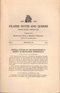 Pilgrim Notes and Queries February 1914, Vol. II No. 2