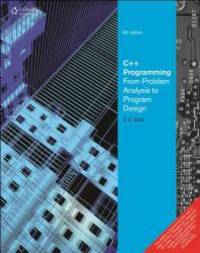 image of C++ Programming From Problem Analysis to Program Design